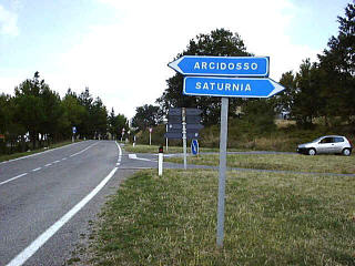 If you're coming from Scansano, turn right here