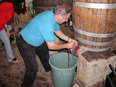 Mario is the wine maker in the family!